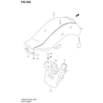 REAR FENDER (MODEL W/X)