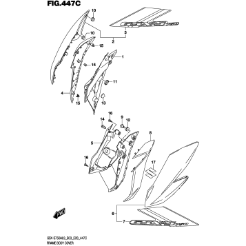 FRAME BODY COVER (GSX-S750AL9 E28)