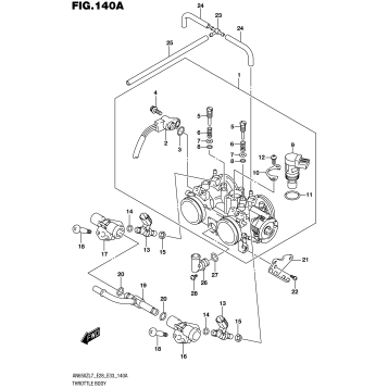 THROTTLE BODY (AN650ZL7 E28)