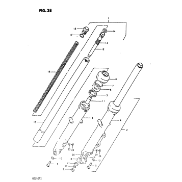 FRONT FORK (GS250TX)