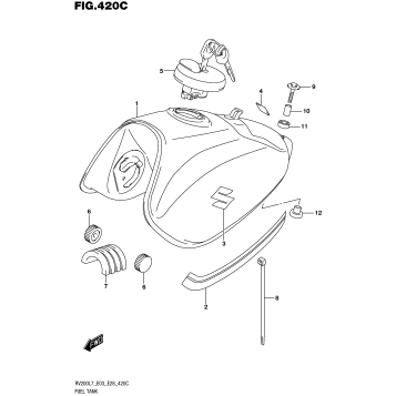 FUEL TANK (FOR YSF,019) (RV200L7 E33)