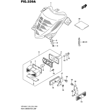 REAR COMBINATION LAMP (VZR1800L7 E28)