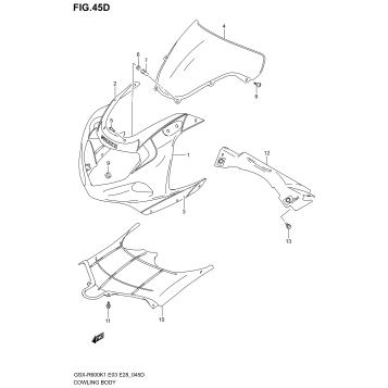 COWLING BODY (GSX-R600ZK3)
