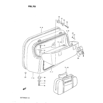 SIDE BAG (GS1100GK2/GKD)