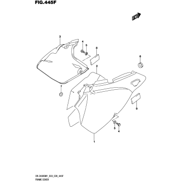 FRAME COVER (DR-Z400S:E33)
