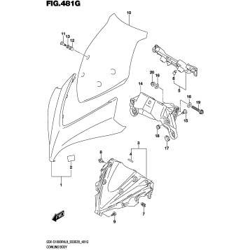 COWLING BODY (GSX-S1000FZAL9 E03)