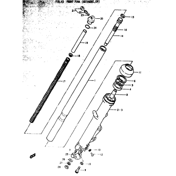 FRONT FORK (GS1000EC