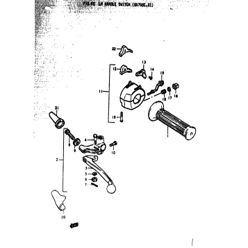 LH HANDLE SWITCH (GS750C