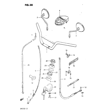 HANDLEBAR - FRONT CABLE
