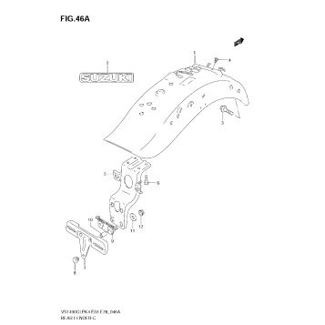REAR FENDER (MODEL K5/K6/K7/K8)