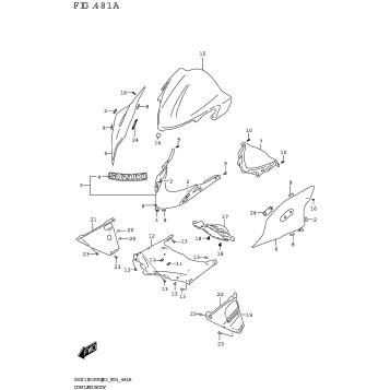 COWLING BODY (GSX1300RRQ)