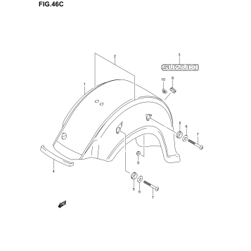 REAR FENDER (VL800K4)