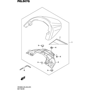 SEAT TAIL BOX (VZR1800BZL9 E33) (AV4)
