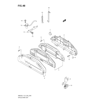 SPEEDOMETER (AN650A L1 E33)