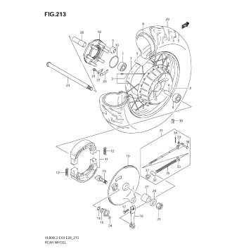 REAR WHEEL (VL800  E28)