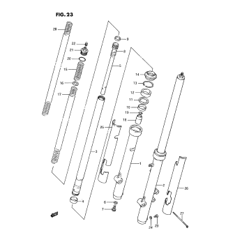FRONT FORK (MODEL G/H/J)