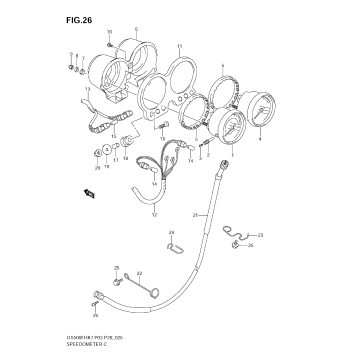 SPEEDOMETER - TACHOMETER (GS500H E28, E95)
