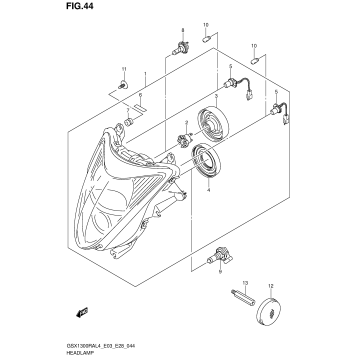 HEADLAMP (GSX1300RAL4 E28)