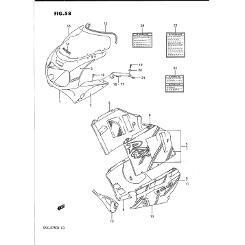 COWLING BODY (MODEL N 3WC)