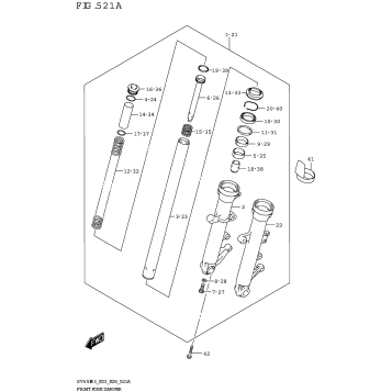 FRONT FORK DAMPER (SV650,SV650A)