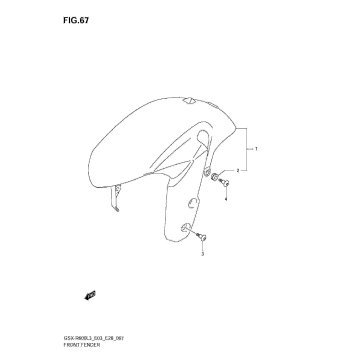 FRONT FENDER (GSX-R600L3 E03)