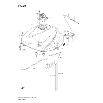 FUEL TANK (MODEL K5)
