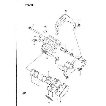 REAR CALIPER (MODEL L/M)