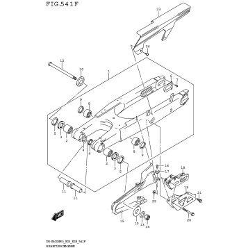 REAR SWINGINGARM (DR-Z400SMM3 E33)