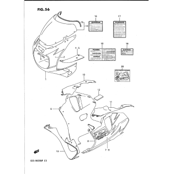 COWLING BODY (MODEL N N67