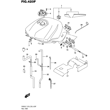 FUEL TANK (YSF,YVZ,YWW)  (SV650AL7 E28)