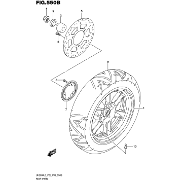 REAR WHEEL (UH200AL5 P33)
