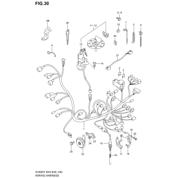 WIRING HARNESS (SV650X/Y/K1/K2)