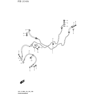 FRONT BRAKE HOSE (GSX-R1000A)