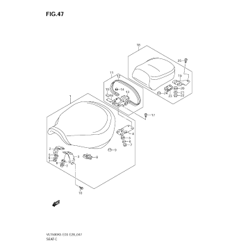 SEAT (VL1500K5/K6/K7/K8/K9)