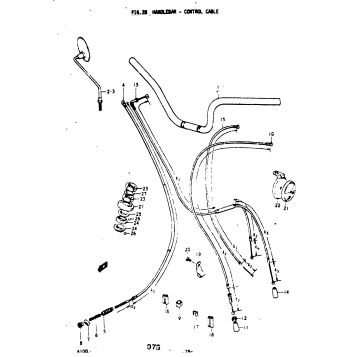 HANDLEBAR - CONTROL CABLE