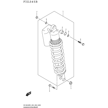 REAR SHOCK ABSORBER (DR-Z400SM3 E28)