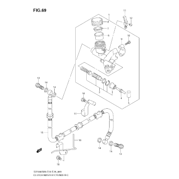 CLUTCH MASTER CYLINDER (SV1000SK6/SK7)