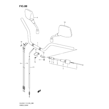 HANDLEBAR (DL650 L1 E33)