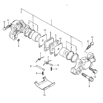 REAR CALIPER (MODEL P)