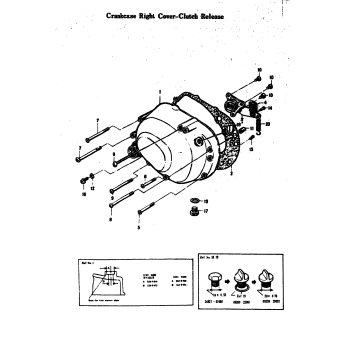 CRANKCASE RIGHT COVER-CLUTCH RELEASE