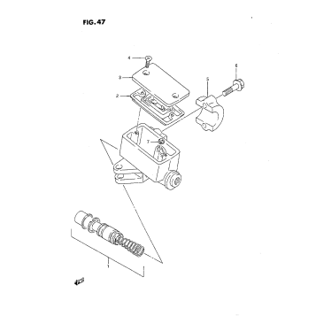 FRONT MASTER CYLINDER (J)