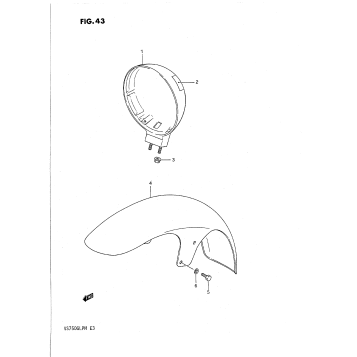 HEADLAMP HOUSING - FRONT FENDER
