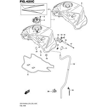 FUEL TANK (GSX-R1000L6 E33)