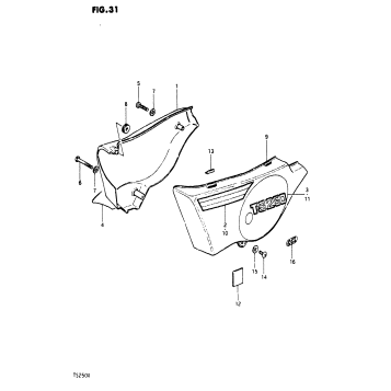 FRAME COVER (TS250X)