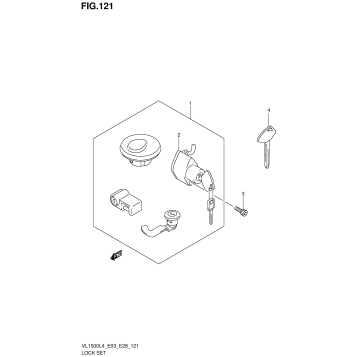LOCK SET (VL1500L4 E28)
