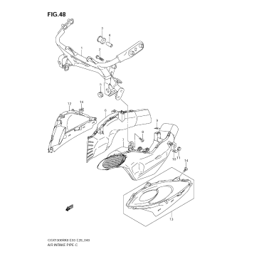AIR INTAKE PIPE (MODEL K8)