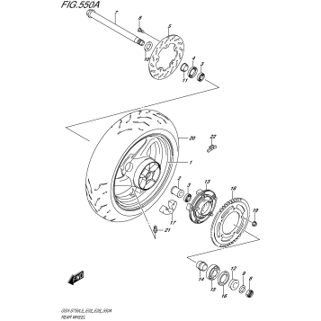 REAR WHEEL (GSX-S750L5 E03)