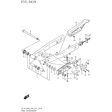 REAR SWINGINGARM (DR-Z125L)