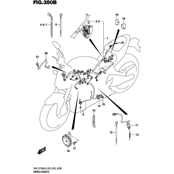 WIRING HARNESS (GSX-S750ZL9 E33)