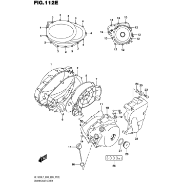 CRANKCASE COVER (VL1500TL7 E03)